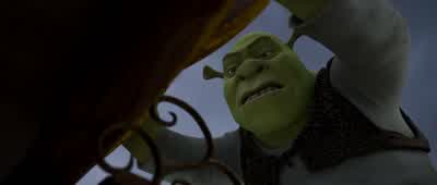 So you're not gonna eat meNo thanks I already had a big bowl of curly toed weirdo for breakfast - Shrek Forever After
