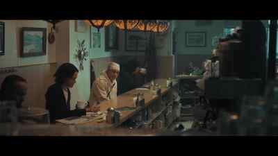 - [♪ soft music continues]
- [diner chatter continues] - Under the Bridge