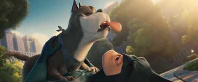 - [SOFT MUSIC PLAYING]
- [LAUGHING] - DC League of Super Pets