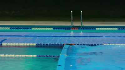 [soft piano music] - Swimming for Gold