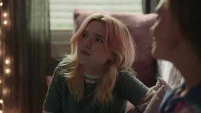 [soft pop music
playing over speakers] - The Girl from Plainville