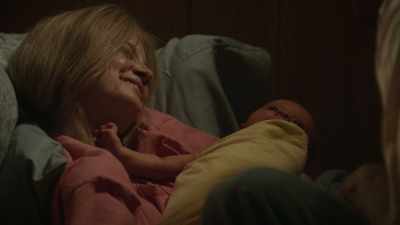 -[softly] Hi.
-[baby coughs] - Waco