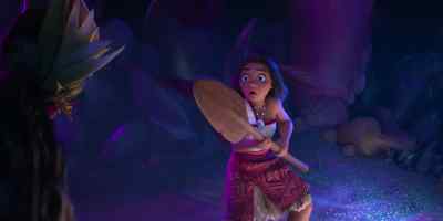 - [softly] You got this.
- [gasps] - Moana 2