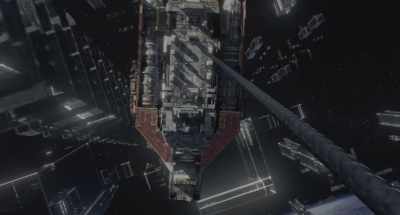 Solar panels ahead.
Alter course. Alter course. - Space Sweepers