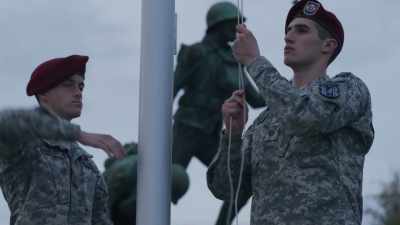 Soldier:
Salute! And down. - We Are Who We Are