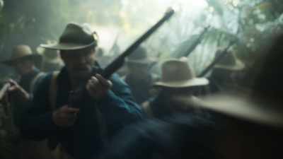 [soldiers shouting] - Theodore Roosevelt