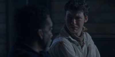 [ Somber music continues ] - The Pale Door