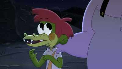 [somber music playing] - Arlo the Alligator Boy