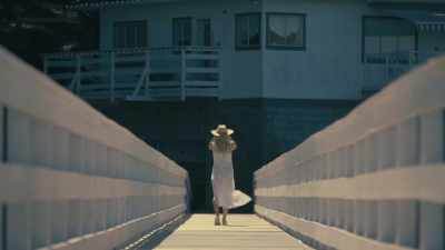 [somber music playing] - Pamela, A Love Story