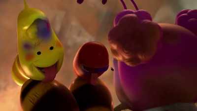 [somber music] - Larva Family