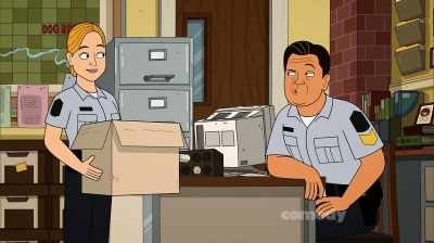 Some costume stuff.
I also brought you some granola. - Corner Gas Animated