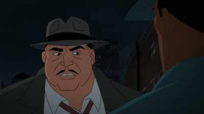 Some costumed freak burning down
the Eastside Flats? - Batman: Caped Crusader