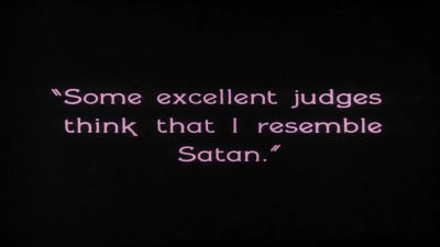 Some excellent judges think that I resemble Satan - The Penalty