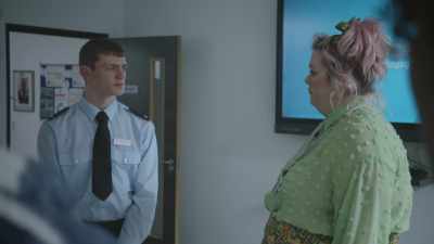 Some geezer in reception
says he's here for a Bernadette? - Ruby Speaking