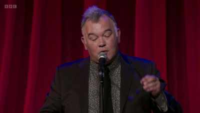 "Some guests were going to
have to eat their dinners - Stewart Lee: Tornado