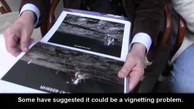 Some have said it could be
a vignetting problem. - American Moon