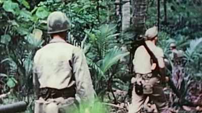 Some joke that they'll
welcome a return to combat. - The Pacific War in Color
