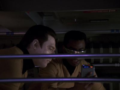 Some kind of
intermittent EM-field pattern. - Star Trek: The Next Generation