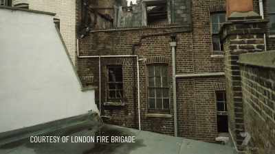 Some of the windows
were actually boarded up, - The Real Manhunter