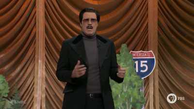 ‫Some oral surgery done soon.
‫I got... I don't hate it.
‫I don't hate it. - SNL50: The Anniversary Special