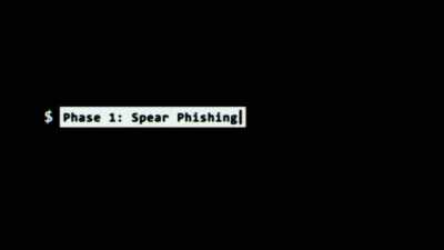 Somebody within a company or
organization would receive - Cyberwar