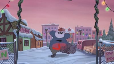 Somebody's burning their ham - Mickey's Once Upon a Christmas