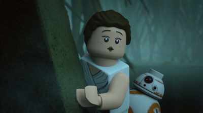 Somehow, we're on Dagobah when
Luke Skywalker received his training. - LEGO Star Wars Holiday Special