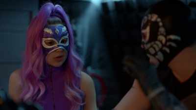 Someone at school has been
spreading gossip on this blog - Ultra Violet & Black Scorpion