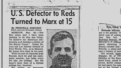 Someone who claimed that he wanted
to live permanently in the Soviet - The Assassination & Mrs. Paine
