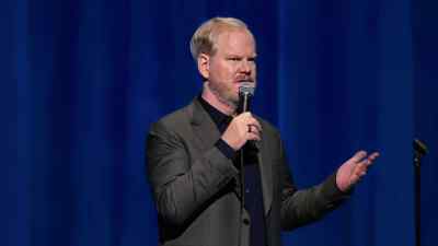 Someone comes up and goes,
"You should sit down." - Jim Gaffigan: The Skinny