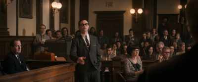 - Someone from the crowd shouts…
- A guy in the crowd shouts… - The Trial of the Chicago 7