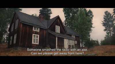 Someone smashed the radio with an axe.
Can we please get away from here? - Lake of Death