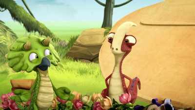 Someone has to make...
(IN POSH ACCENT) itty-bitty sandwiches. - Gigantosaurus