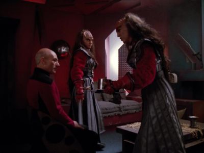 Something to drink, Captain? - Star Trek: The Next Generation