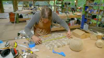 "Something else" is working out
how to fix a circular door - Handmade: Britain's Best Woodworker