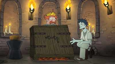 Something in my voice
makes people real mad. [sighs] - Disenchantment