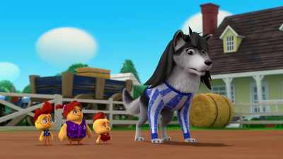 Something less flowery.
It's... an animal scent. - The Chicken Squad