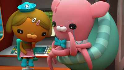 Something like Captain Barnacles and Peso!
That's it. - Octonauts and the Caves of Sac Actun