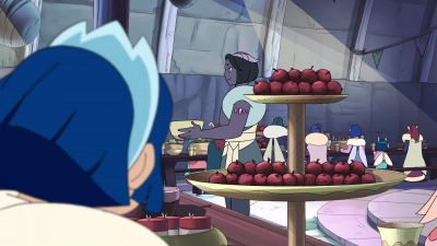 -Something weird is going on.
-Yeah. This place is giving me the creeps. - She-Ra and the Princesses of Power