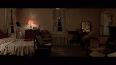 SOMETHING'S UP WITH SADIEYEAH I DON'T KNOW WHAT HER PROBLEM ISCOULDN'T GET HER TO COME INSIDEWE CAN'T LEAVE HER OUT THERESHE'S ALL RIGHT I GOT HER ON A CHAINSADIE HEY BE QUIET - The Conjuring