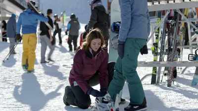 Sometimes ice getscaked in the bindings, - One Winter Proposal