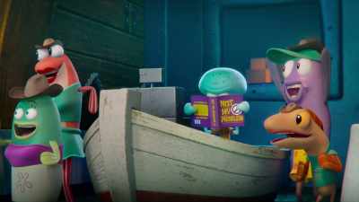♪ Sometimes I'm gonna stay
Sometimes I'm gonna go ♪ - Saving Bikini Bottom: The Sandy Cheeks Movie