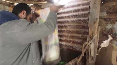 Sometimes we receive help
from a charity. - Killing Gaza