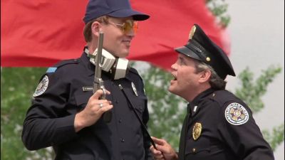 Son where did you get this gun - Police Academy