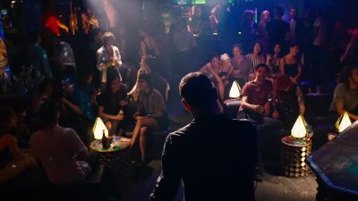 - [song continues]
- [laughter, chatter] - Sense8