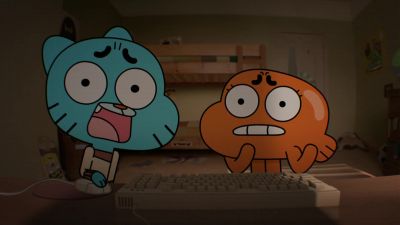 Song plays in slow speed What's wrong with the Internet man - The Amazing World of Gumball
