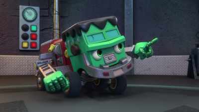 Sonnie and Gill E.,
I'm sending you to Blacktop Lagoon - Mighty Monsterwheelies