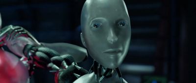 Sonny save Calvin - I, Robot