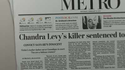 SOON AFTER GUANDIQUE'S
SENTENCING IN 2011, - Chandra Levy: An American Murder Mystery