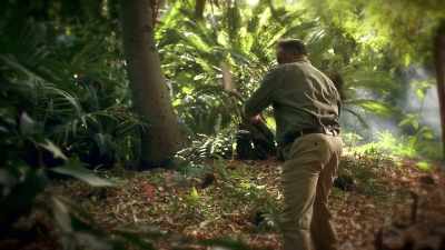 Soon Denis is digging
like a man possessed. - Tales From The Explorers Club